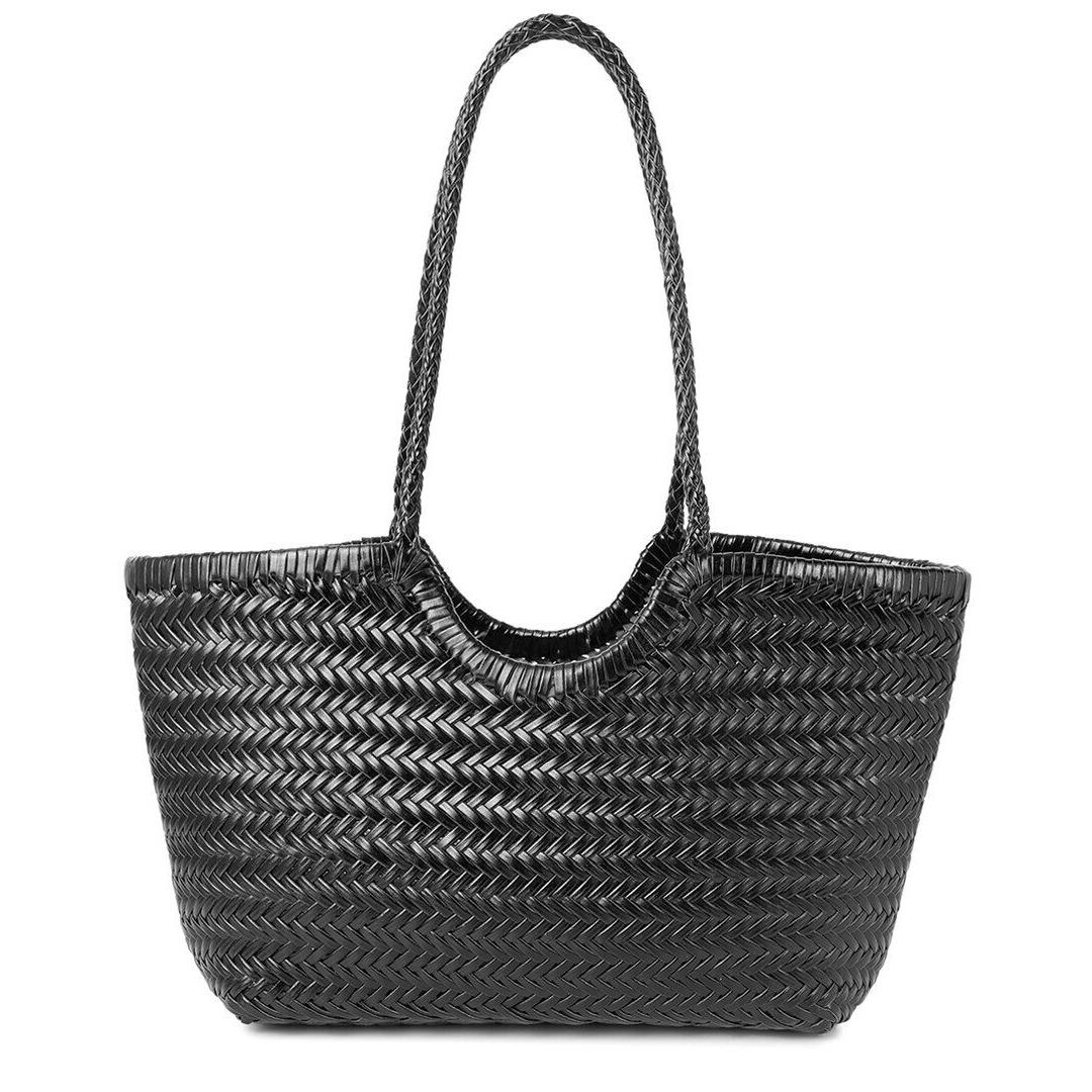 Tiffany Fred Paris Woven Leather Tote Women`s Black