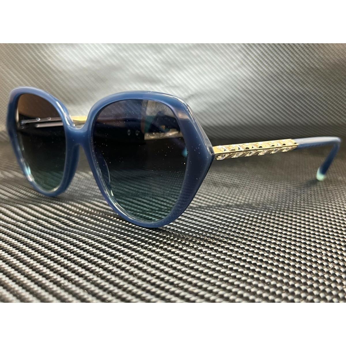 Tiffany TF4179B 83159S Opal Blue Square Women`s 55 mm Sunglasses