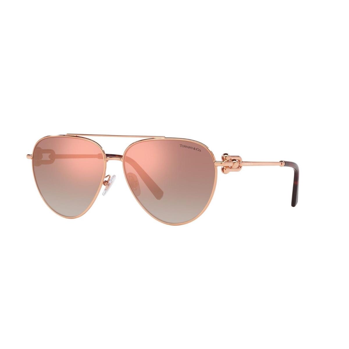 Tiffany TF 3092 Rubedo/pink Shaded Mirrored 6105/6F Sunglasses