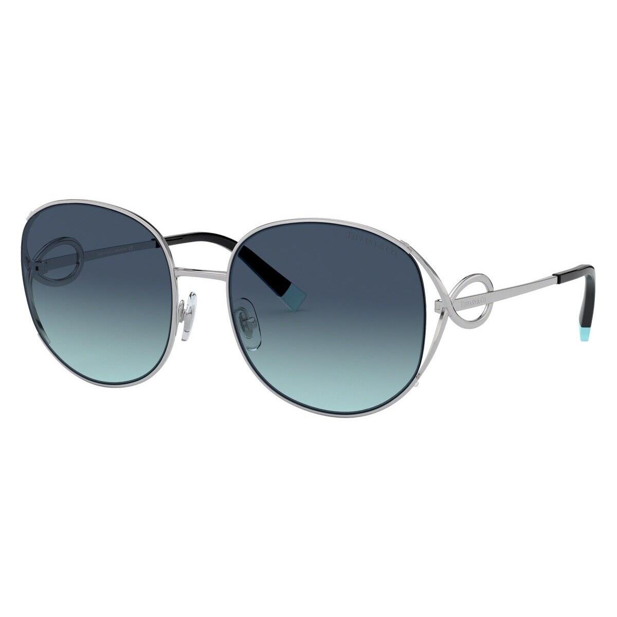 Tiffany TF3065 60479S Silver W/ Tiffany Blue Gradient Lenses 56MM