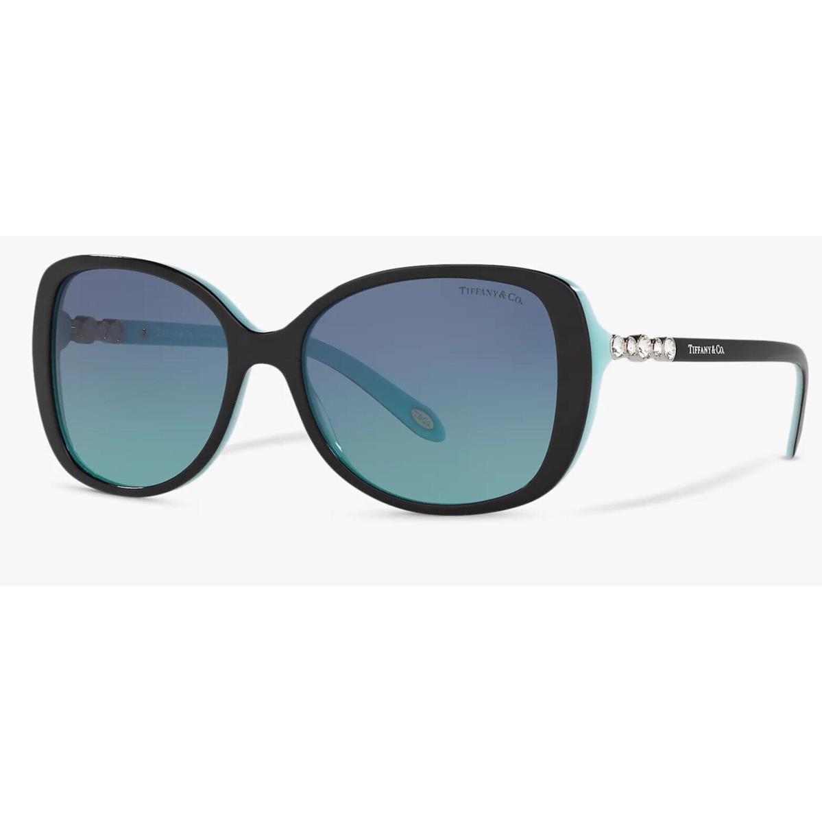 Tiffany Co. TF 4121b 80559s Black Blue Gradient Sunglasses 55mm