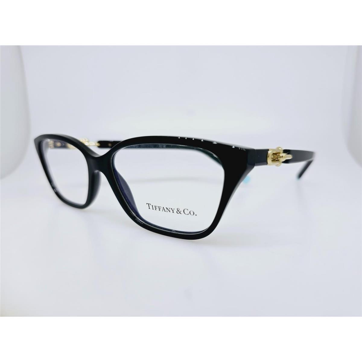 Tiffany CO Prescription TF2229 8001 55MM Black Frame with Clear Demo Lenses