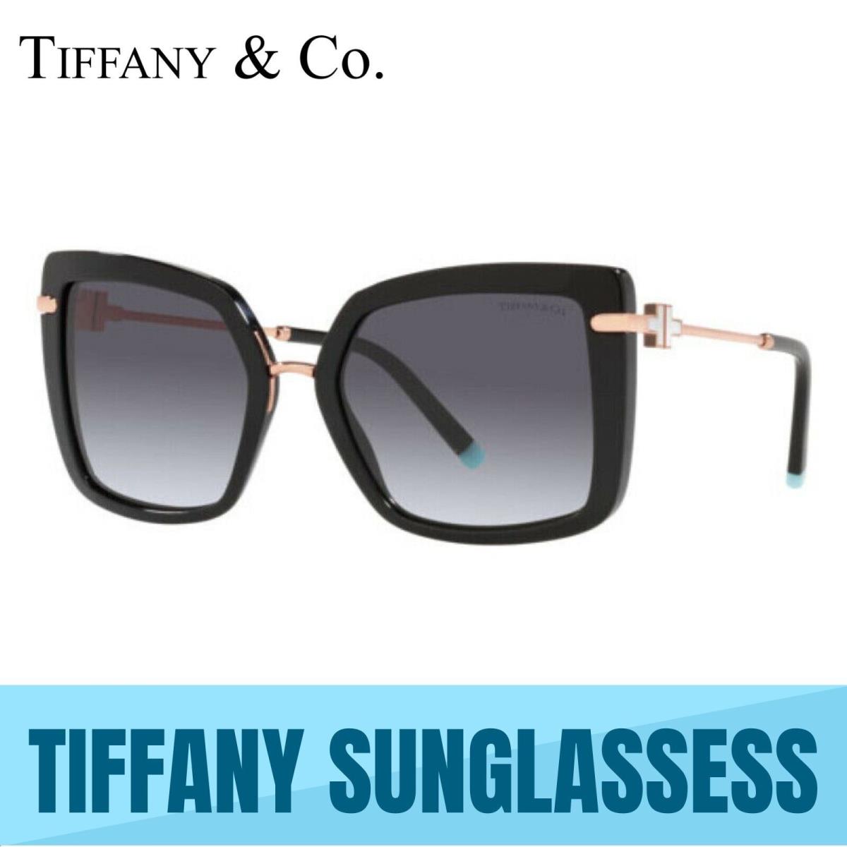 Tiffany Co. TF4185 80013C Black-gradient Grey Lens Women`s Sunglasses 54mm