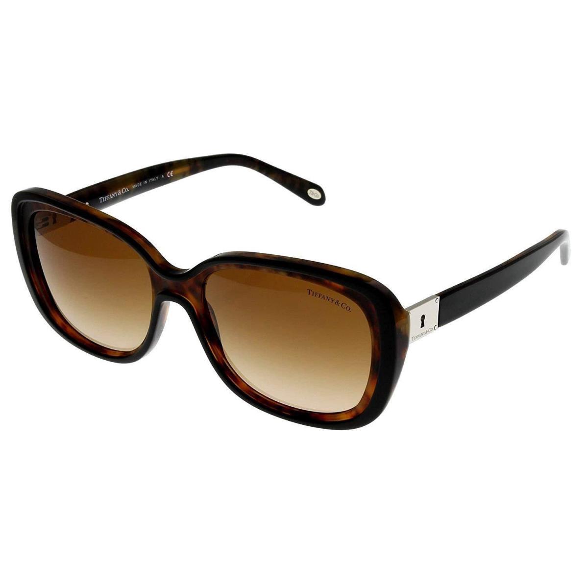 Tiffany Co Sunglasses Women Brown Havana Rectangular TF4091B 80503B