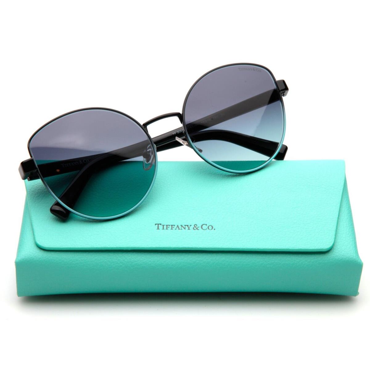 Tiffany Co. TF 3068 6141/9S 2N Black Blue Sunglasses 56-18-140mm B54mm