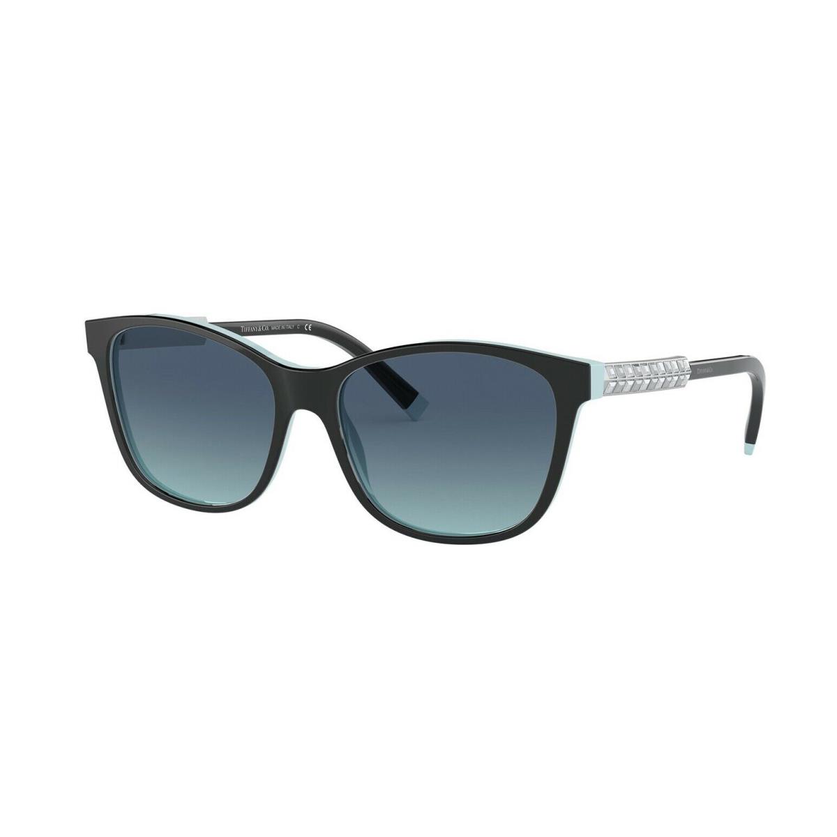 Tiffany Wheat Leaf TF 4174B Black/blue Shaded 8055/9S Sunglasses