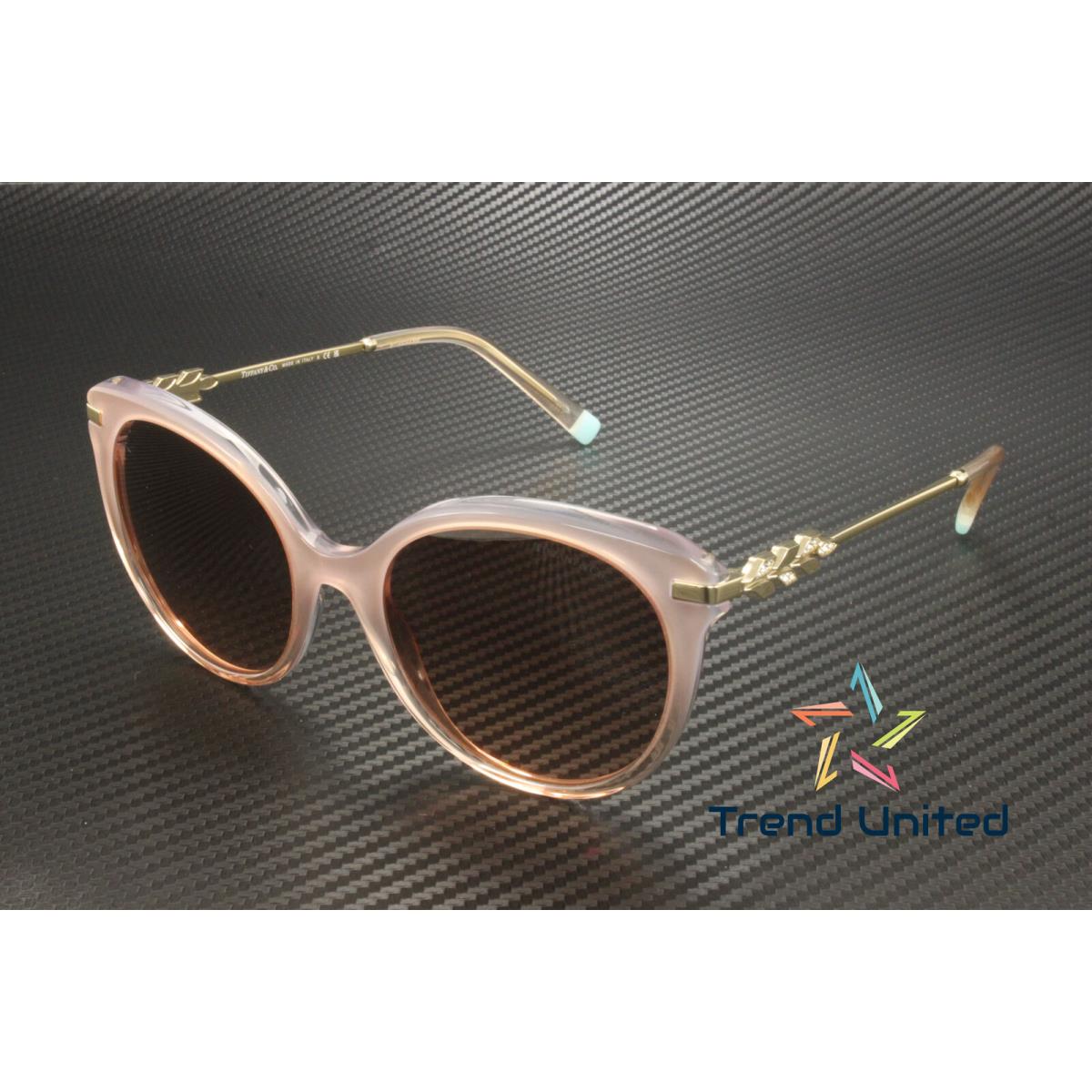 Tiffany Co. TF4189B 833413 Milky Pink Gradient Brown 55 mm Women`s Sunglasses