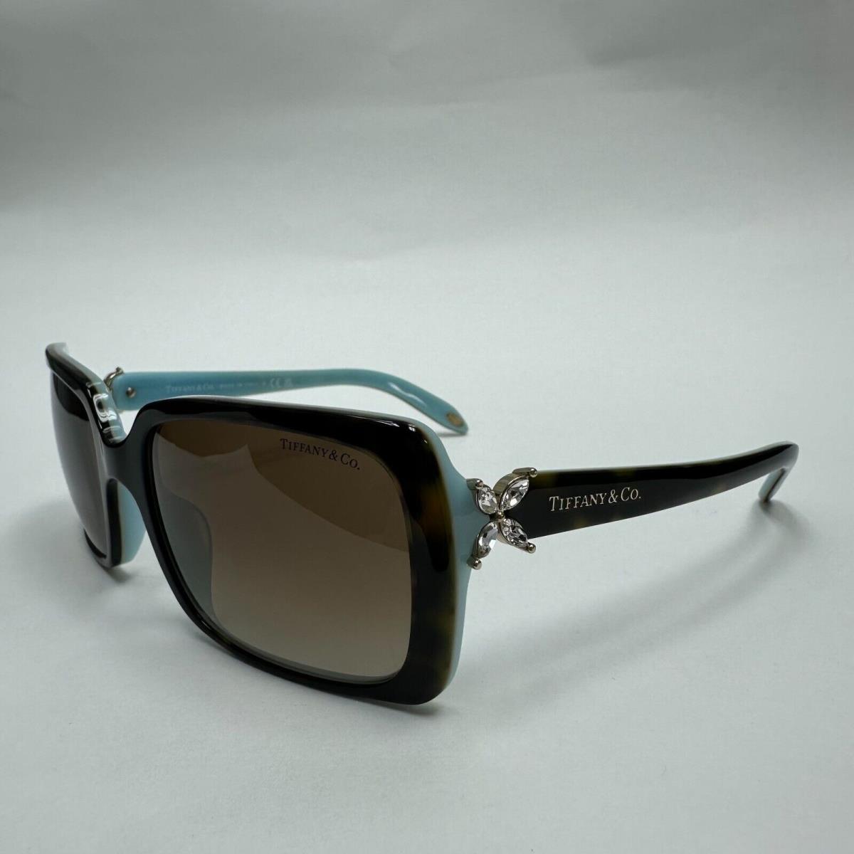 Tiffany TF4047B 8134/3B Brown on Tiffany Blue Sunglasses W/brown Lenses