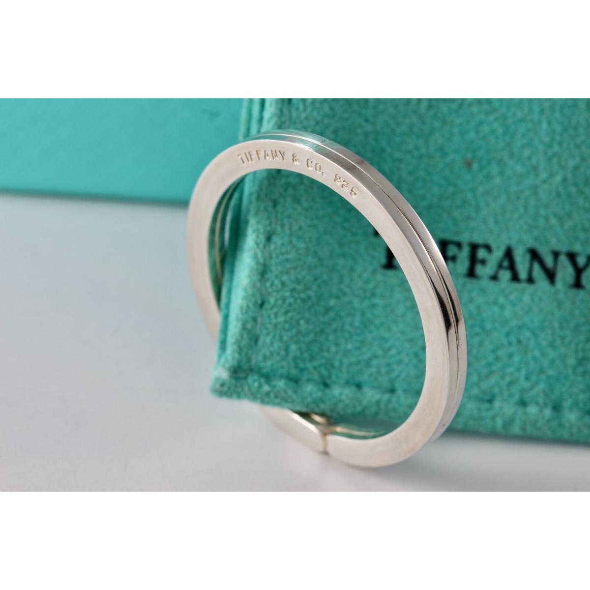 Tiffany Co. Silver Large Circle Key Ring Keycha