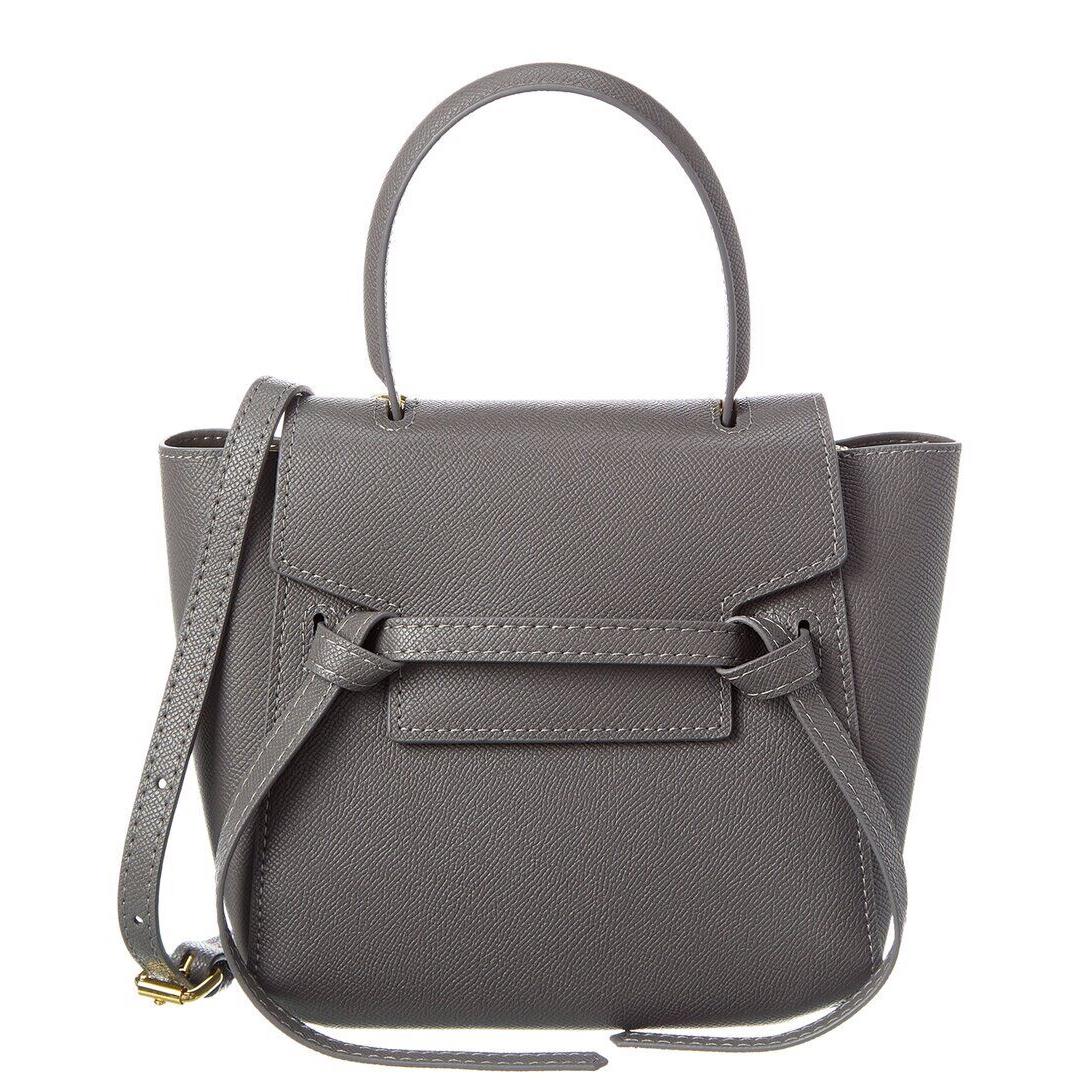 Tiffany Fred Paris Saffiano Leather Satchel Women`s Grey