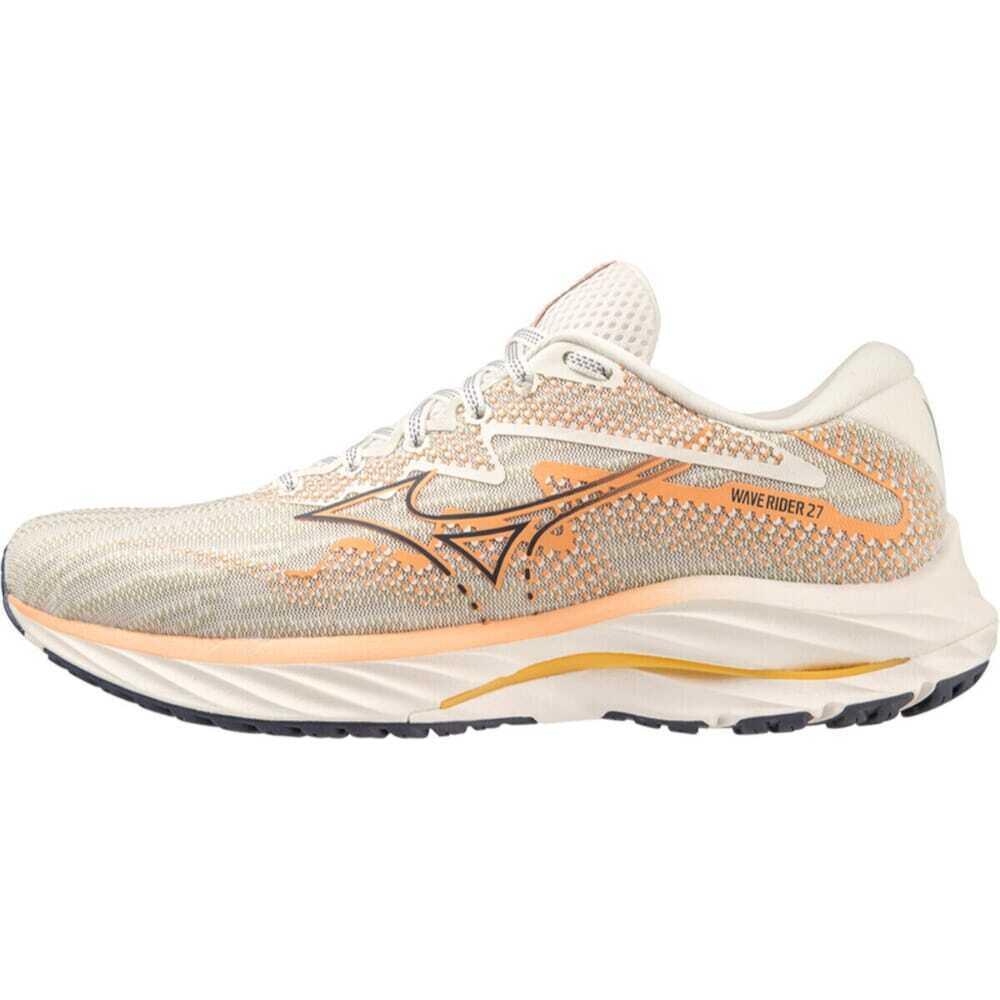 Mizuno Wave Rider 27 Beige/coral/black J1GD230326 Women`s Size 11 Medium - Multicolor