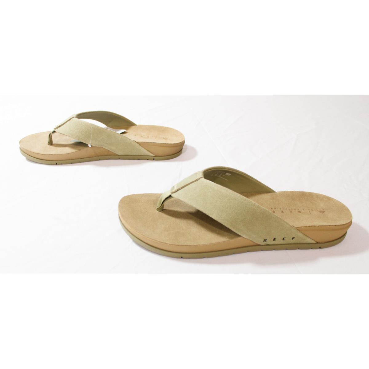 Reef Men`s Ojai Suede Flip-flop Sandals CD4 Tabacco/elm CJ4057 Size US:12