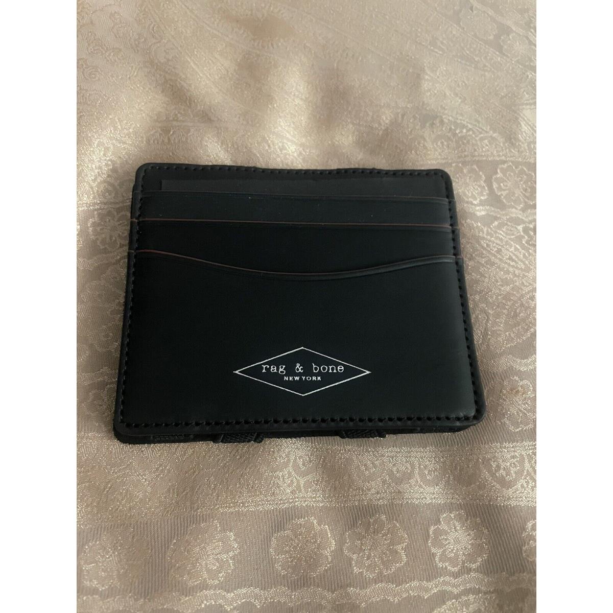 Rag Bone Black Combo Hampshire Flip Wallet