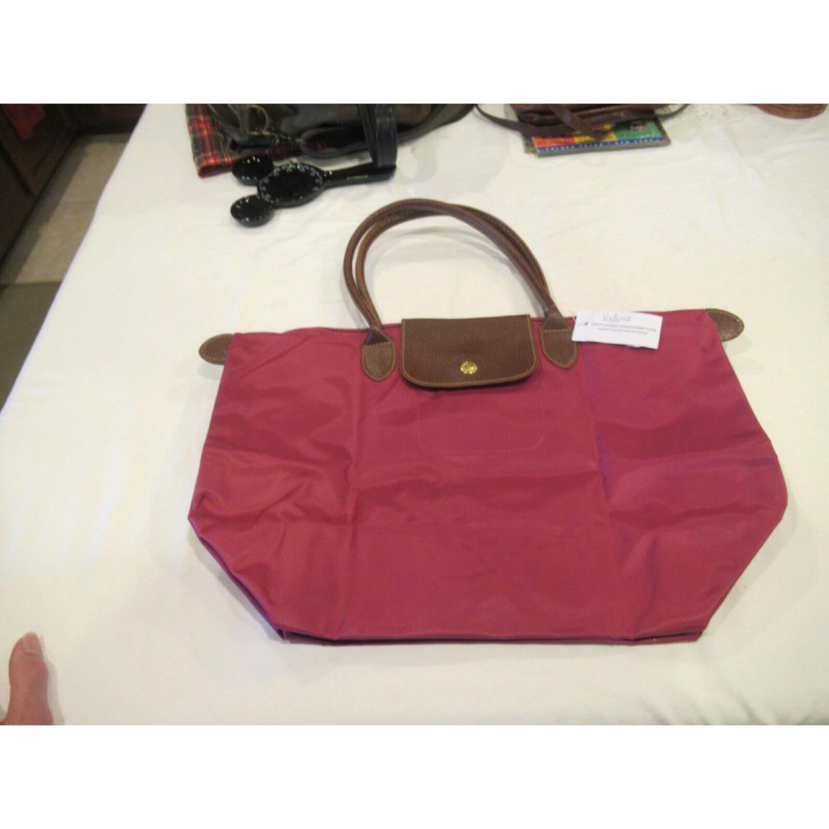 Longchamp Mauve/light Purple Nylon Tote Bag