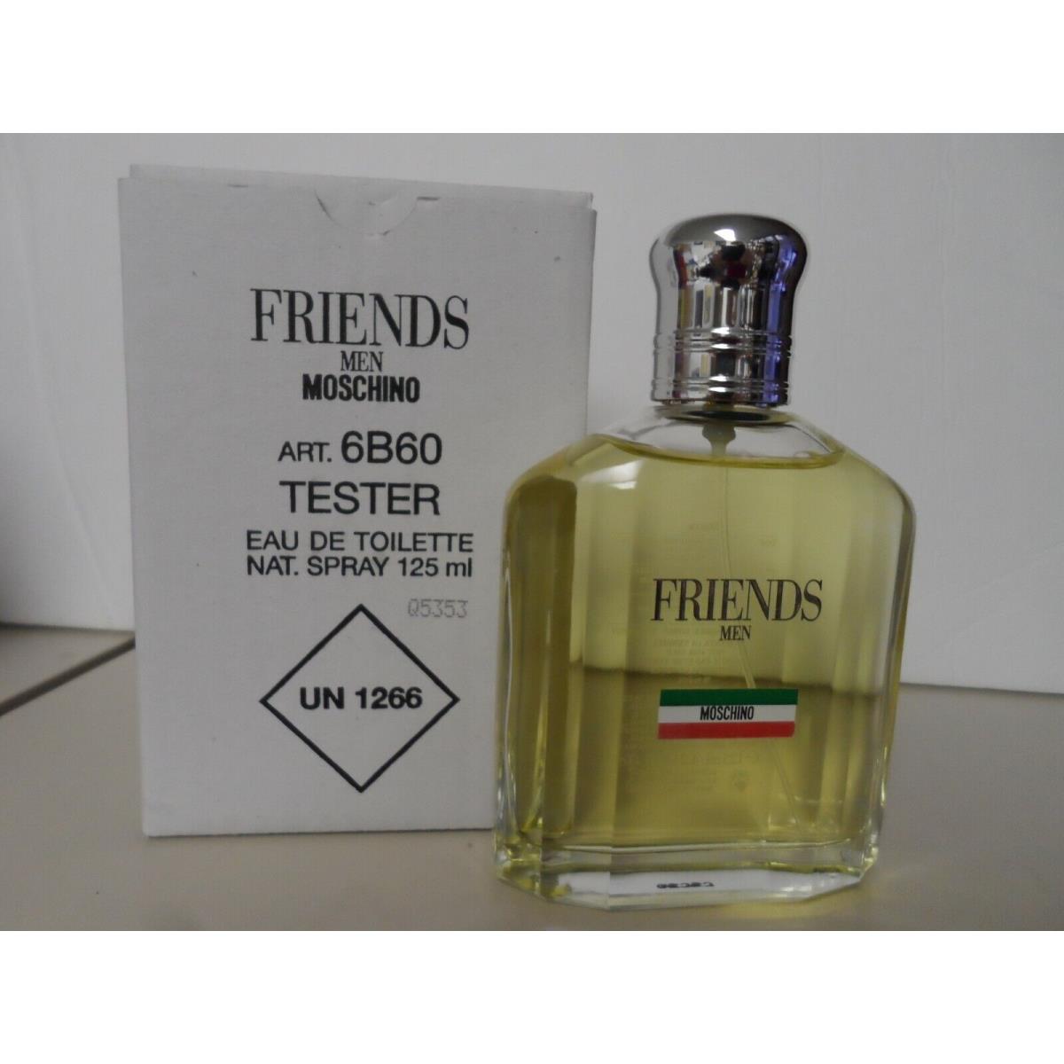 Friends Men Moschino Edt Spray 4.2 oz / 125 ml Bottle with Top Boxed