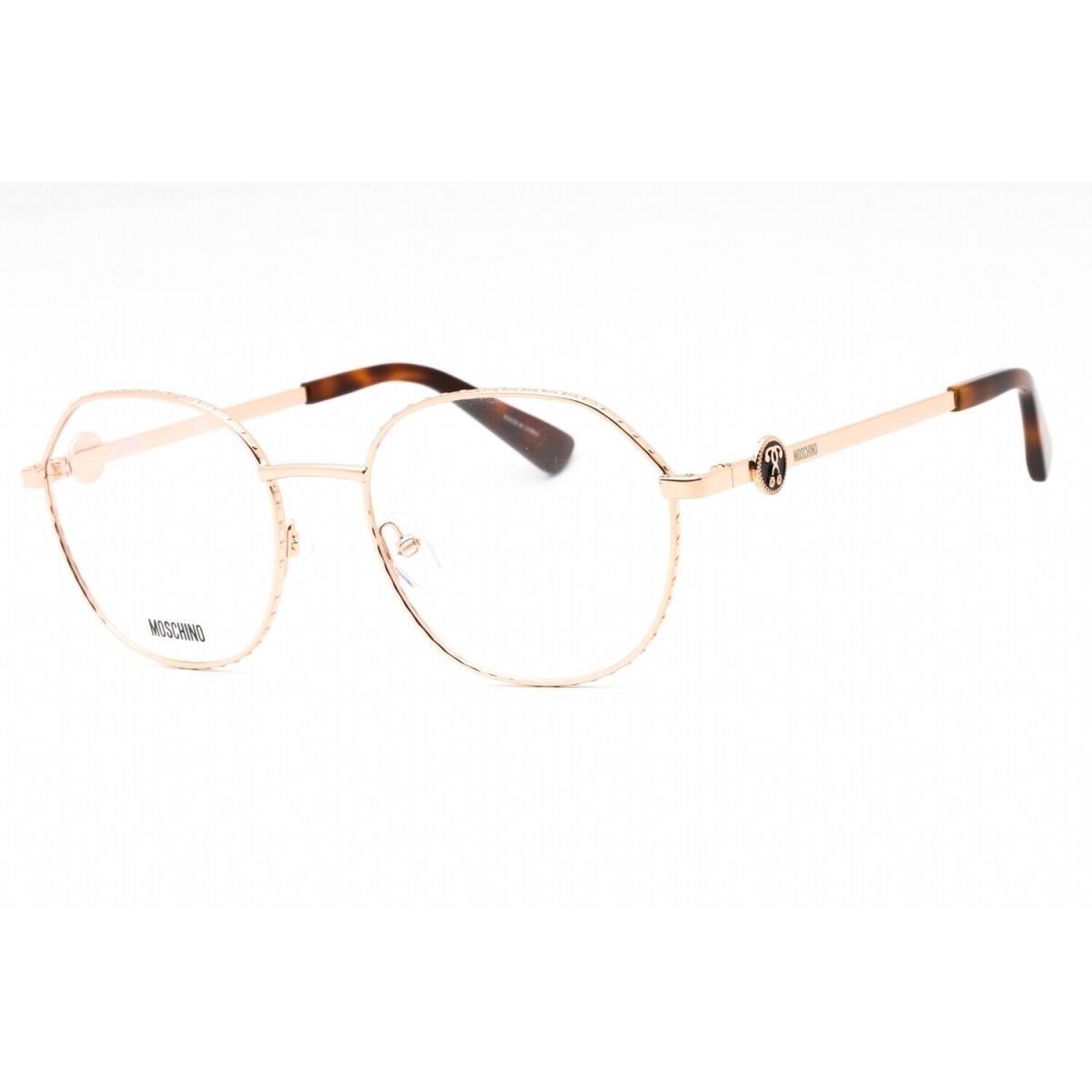 Moschino MOS586-DDB-52 Eyeglasses Size 52mm 18mm 140mm Goldcopper Women