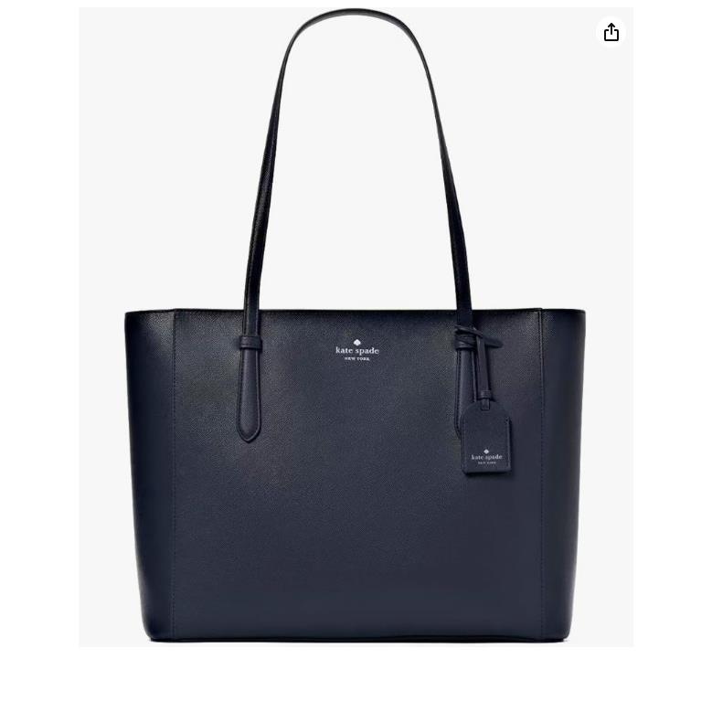 Kate Spade New York Schuyler Medium Tote Bag Carryall Navy Blue