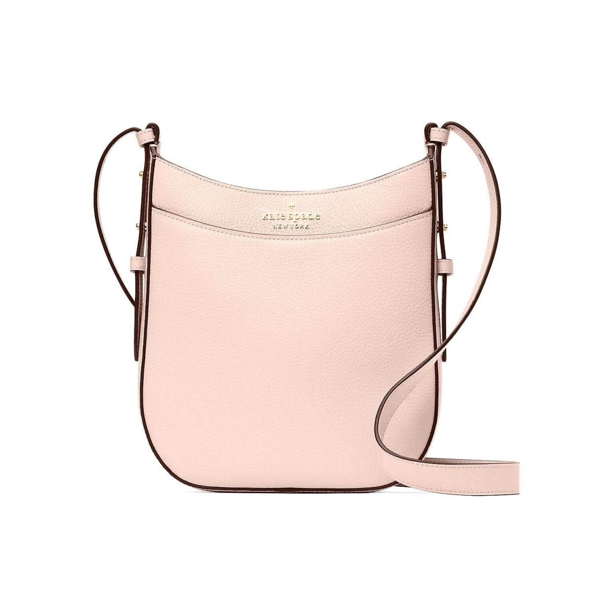 Kate Spade New York Kate Spade Leila Pebbled Leather Crossbody Purse Rose Smoke