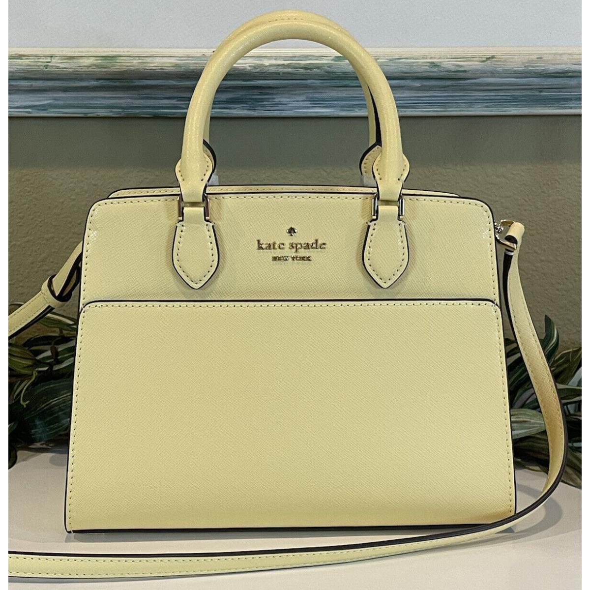 Kate Spade Madison Small Crossbody Bag Satchel Shoulder Butter Yellow Leather