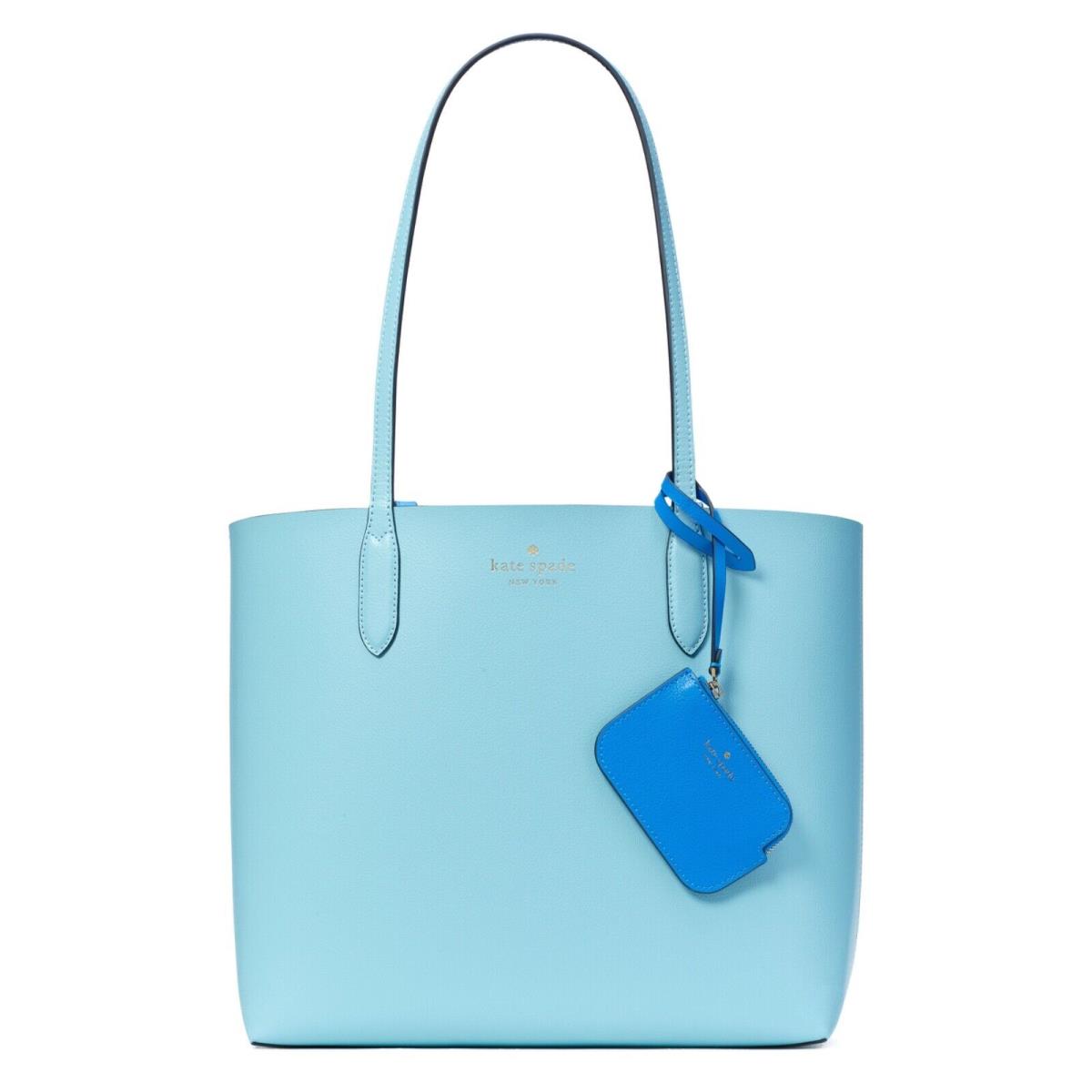 Kate Spade Ava Leather Reversible Tote Fountain Blue K6052