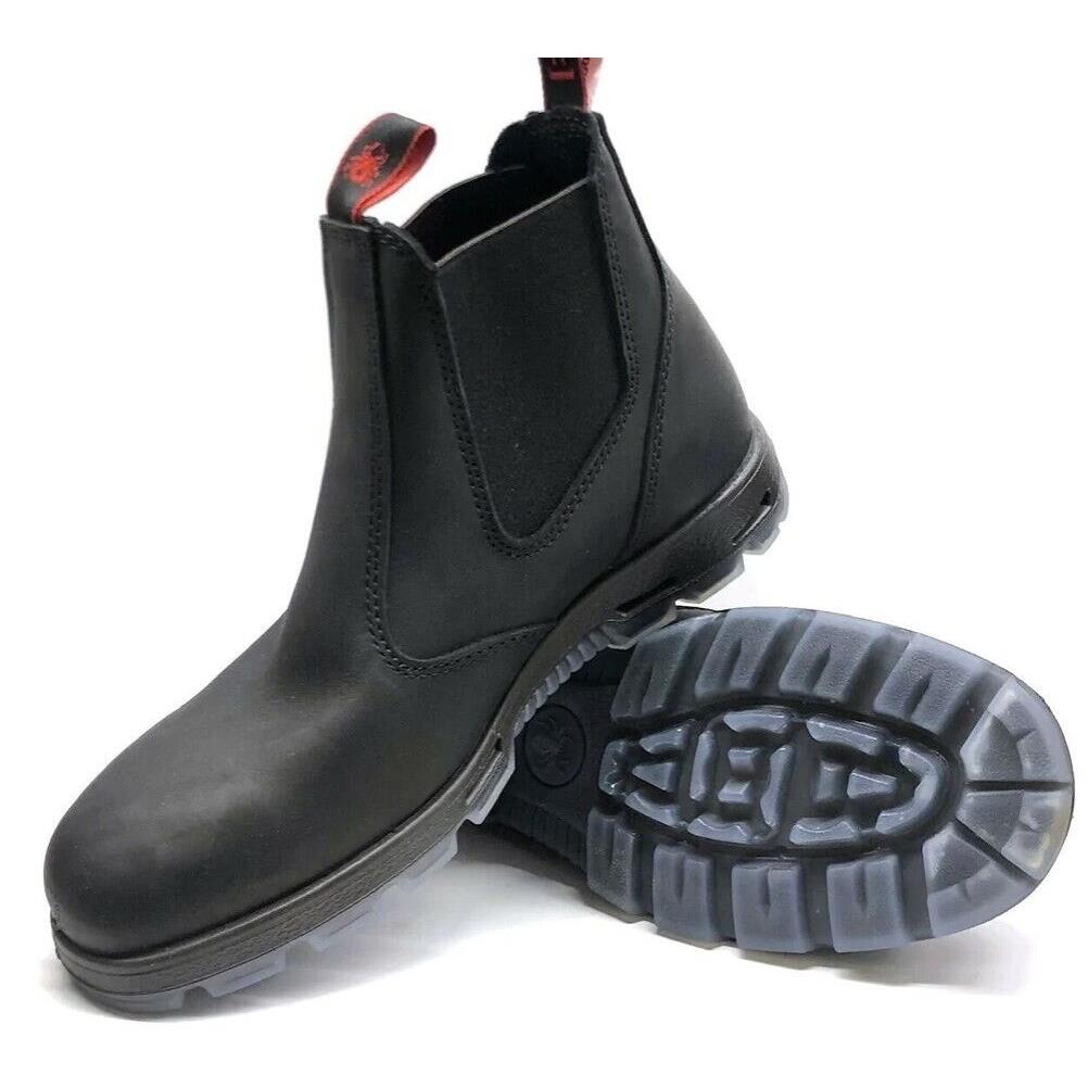 Redback Easy Escape Oil Kip Ubbk Elastic Sided Soft Toe Leather Work Boots Black