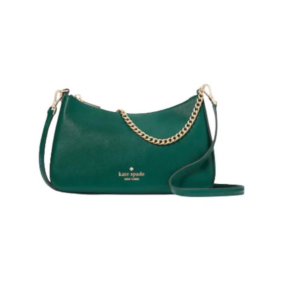 Kate Spade Madison Convertible Crossbody Bag Jade Green Saffiano Leather KC439