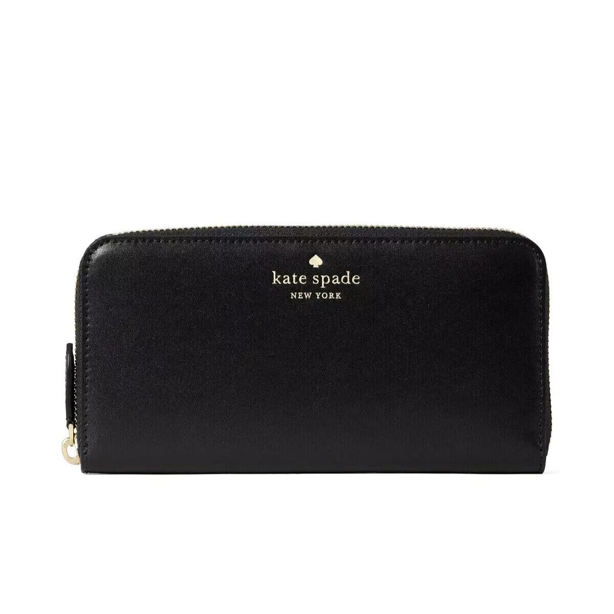 Kate Spade New York Schuyler Large Continental Wallet Saffiano Leather - Black