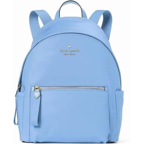 Kate Spade New York Chelsea Medium Nylon Backpack Deep Cornflower-new