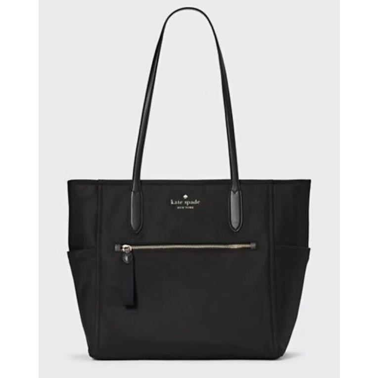 Kate Spade New York Chelsea Nylon Large Tote Shoulder Bag Black