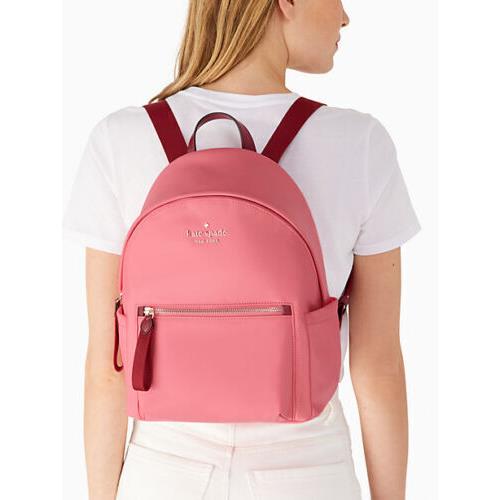 Kate Spade Chelsea Medium Nylon Backpack - Deep Dahlia