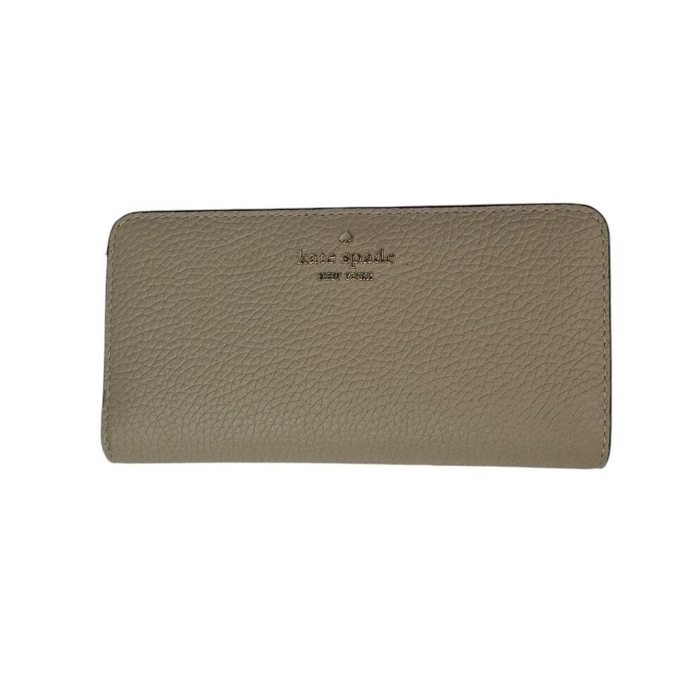 Kate Spade Dumpling Large Slim Bifold Wallet Light Sand