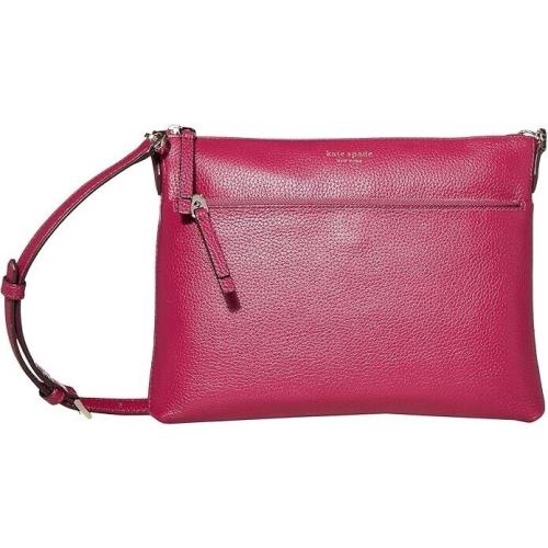 Kate Spade New York Polly Medium Leather Crossbody Bag Berry Blitz