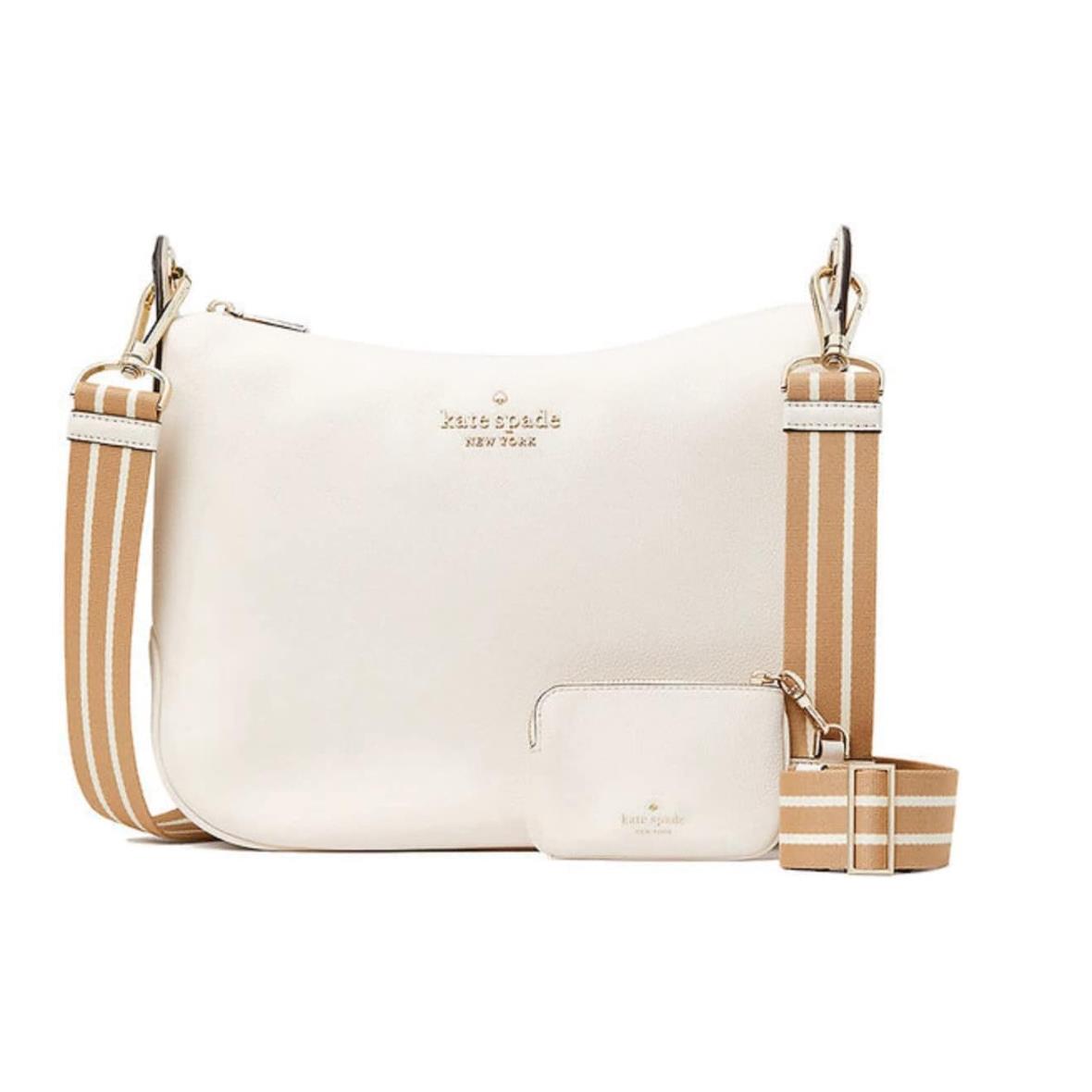 Kate Spade New York Large Rosie Crossbody Shoulder Bag Adjustable Strap White