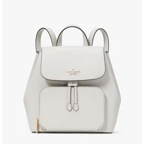 Kate Spade New York Kristi Medium Flap Backpack Leather - Parchment - KA695