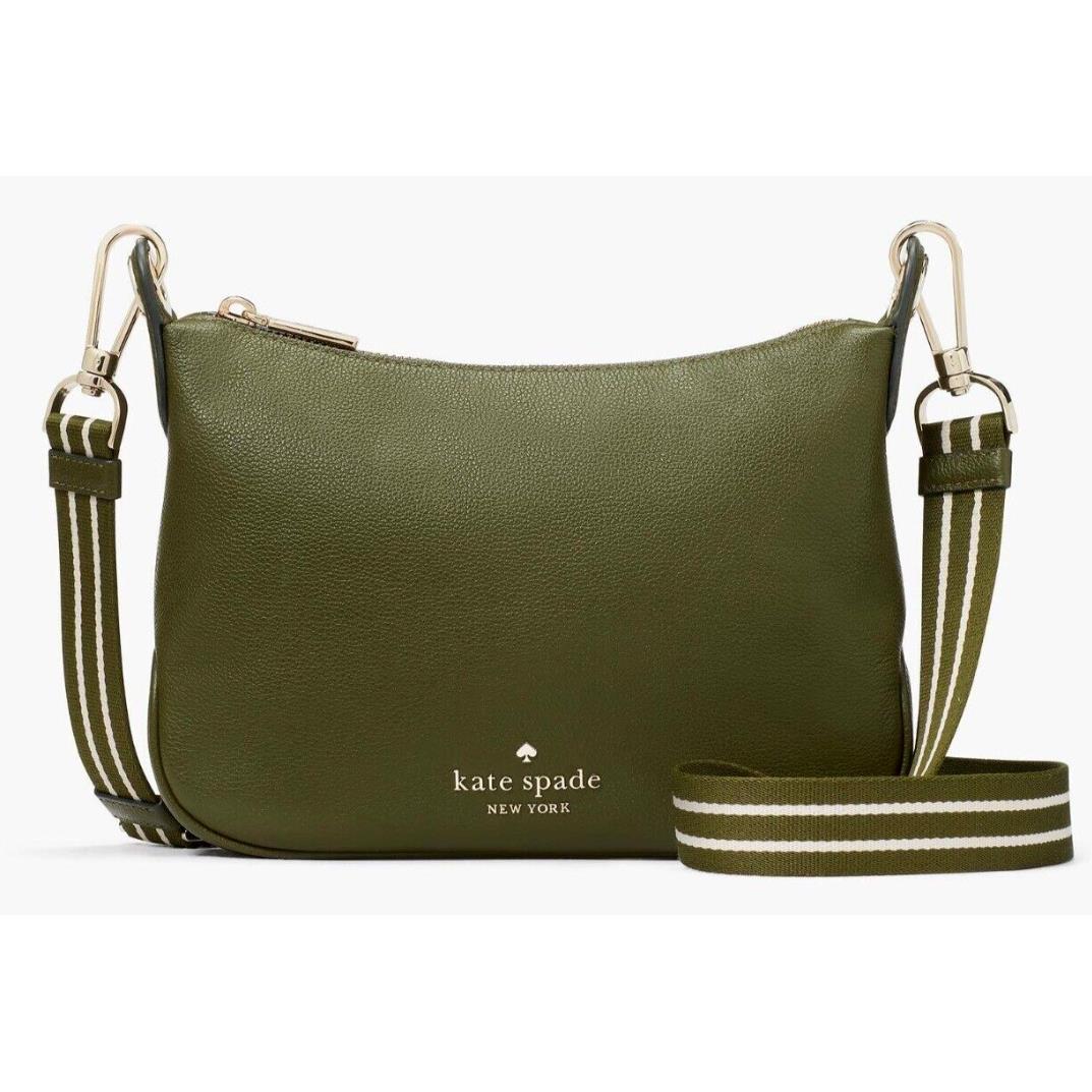 Kate Spade Rosie Leather Small Crossbody Bag Purse Handbag Green