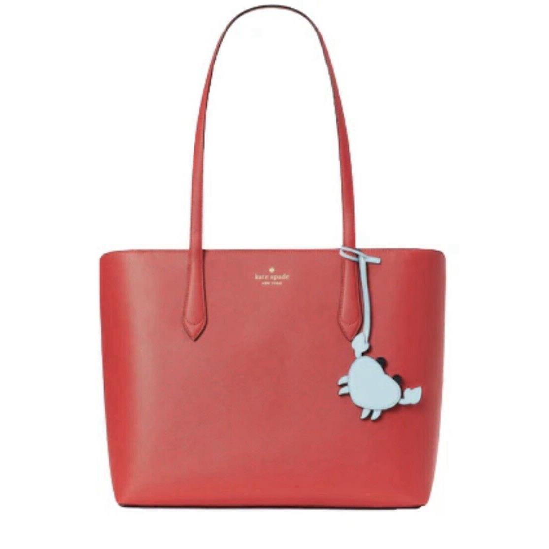 Kate Spade New York Marlee Crab Large Top Zip Shoulder Tote In Heirloom Tomato