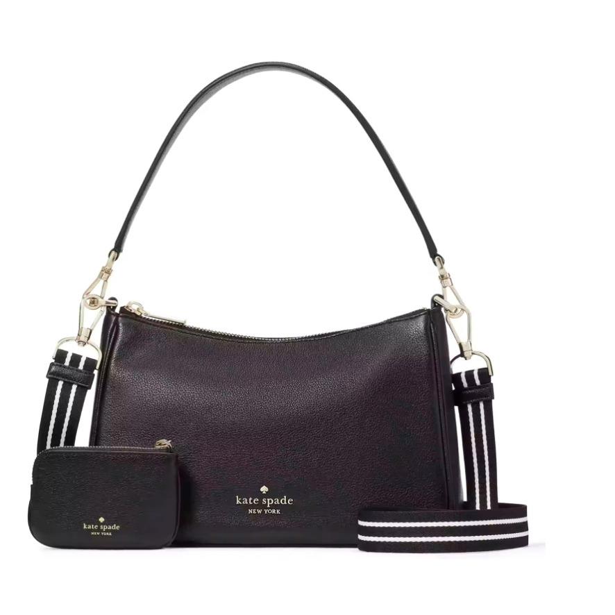 Kate Spade New York Rosie Shoulder Bag Crossbody Bag Pebbled Leather Black