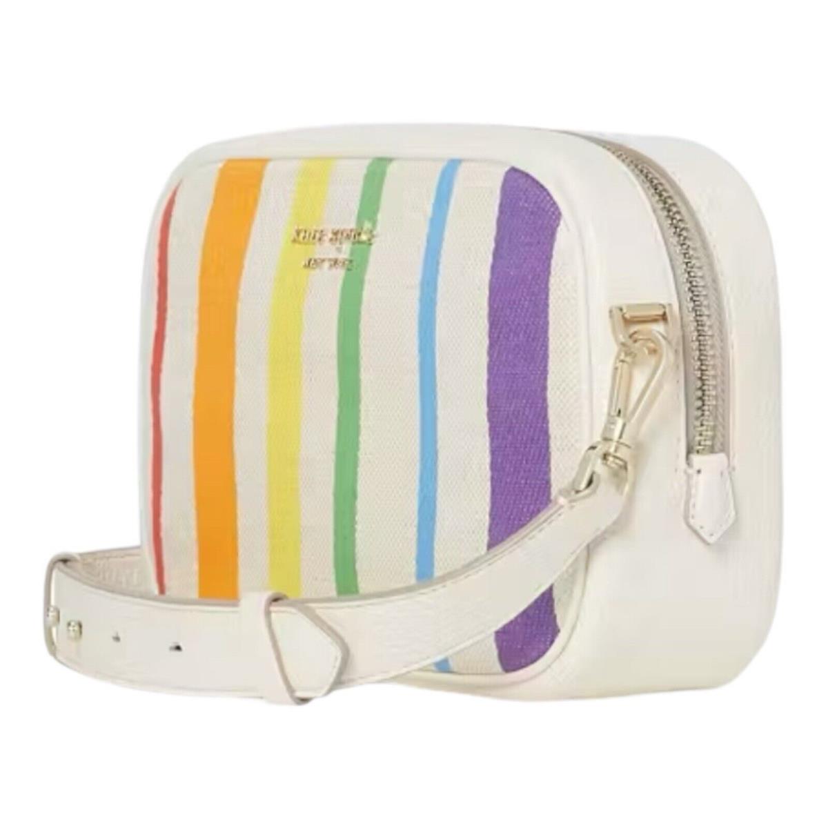 Kate Spade Astrid Pride Medium Camera Bag Crossbody Rainbow Stripe