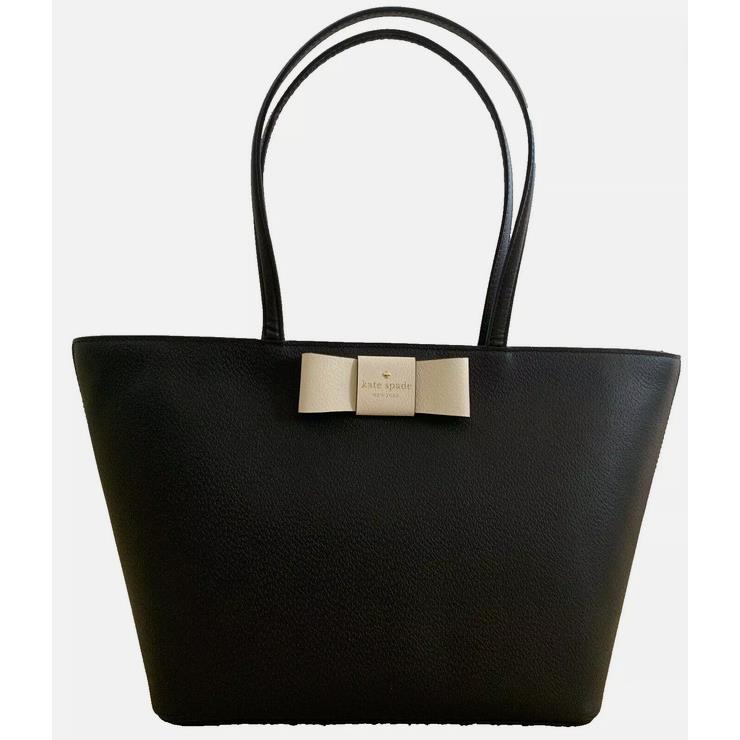 Kate Spade Ellis Robinson Leather Shoulder Tote Black