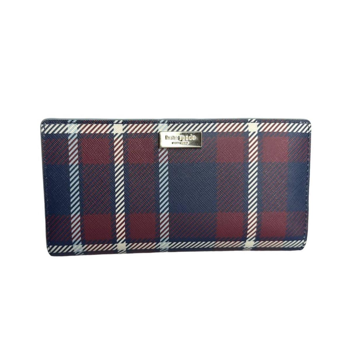 Kate Spade York Laurel Way Travel Plaid Stacy Wallet