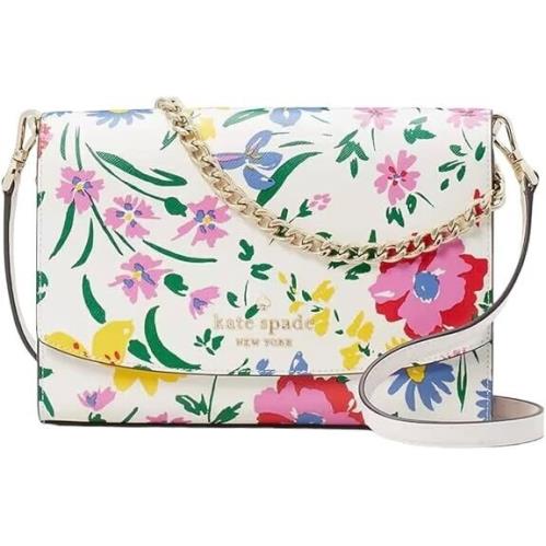 New Kate Spade Carson Garden Bouquet Convertible Crossbody Cream Multi