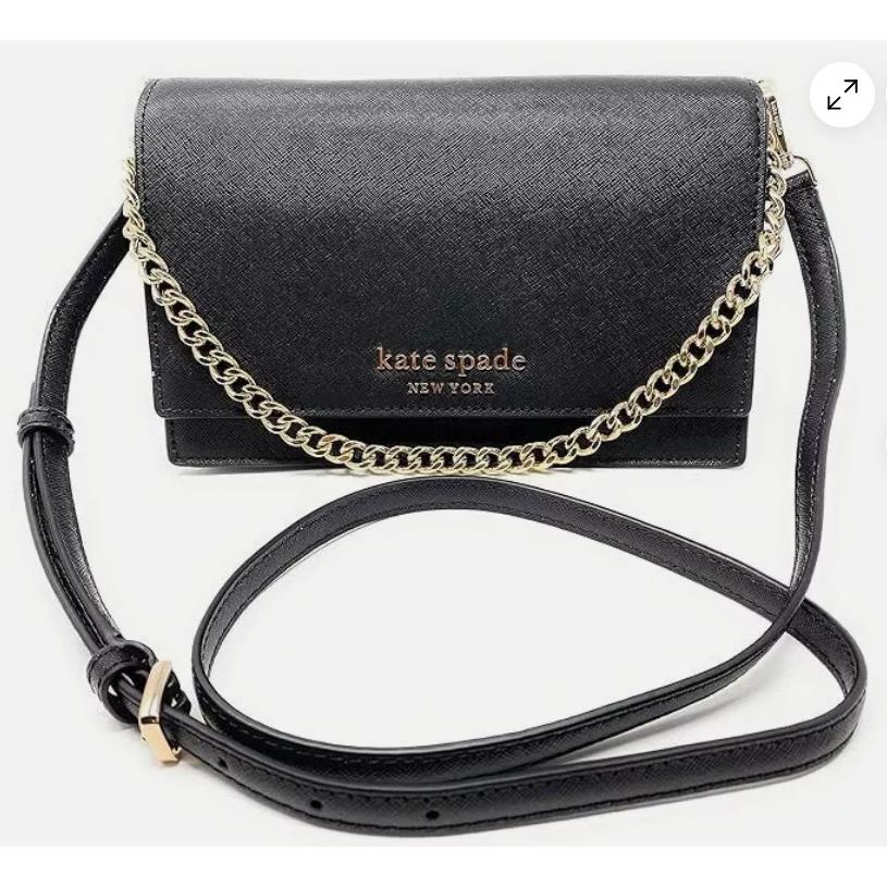 Kate Spade Cameron Convertible Crossbody Black Bag WKRU6710