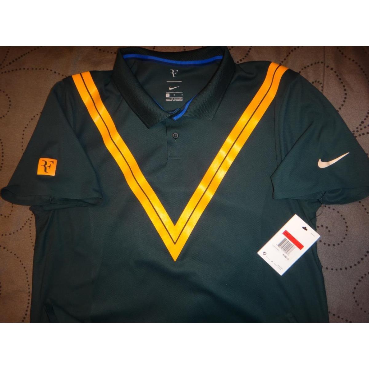 Nike Roger Federer Tennis Zonal Cooling Court Polo Shirt Size L MY Last One