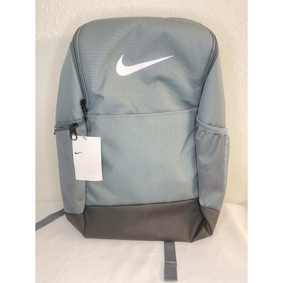 Nike Brasilia 9.5 Training School Laptop Backpack Medium 24L Grey DH7709-068