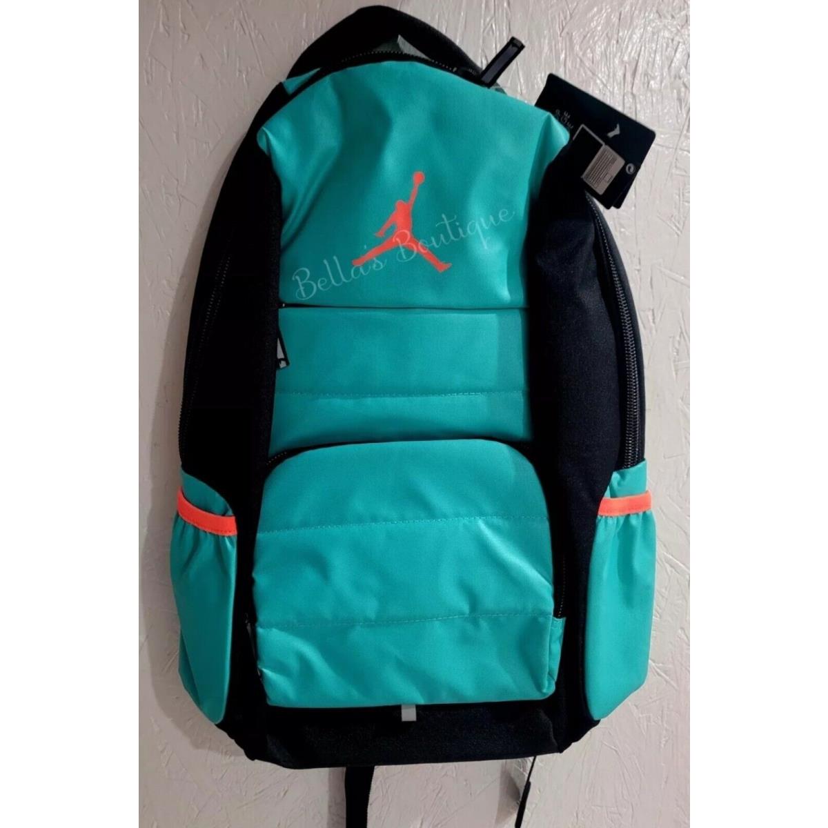 Nike Air Jordan Jumpman All World Laptop Storage Backpack. Black/hot Lava