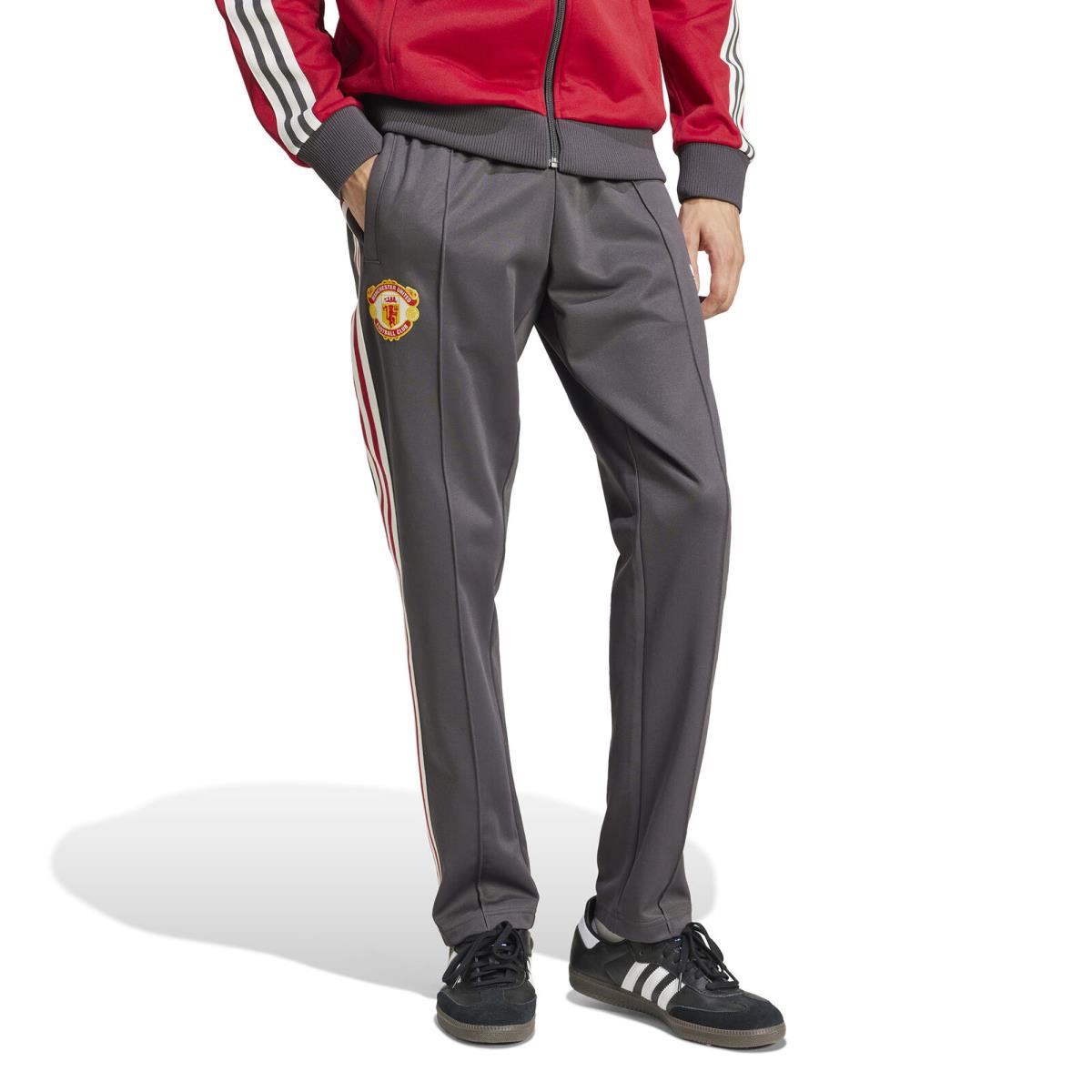 Men`s Adidas Originals Black Manchester United Adicolor Track Pants