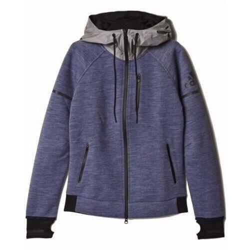 Adidas S19 Standard 19 Daybreaker Reflective Hoodie Training Jacket Womens XS L