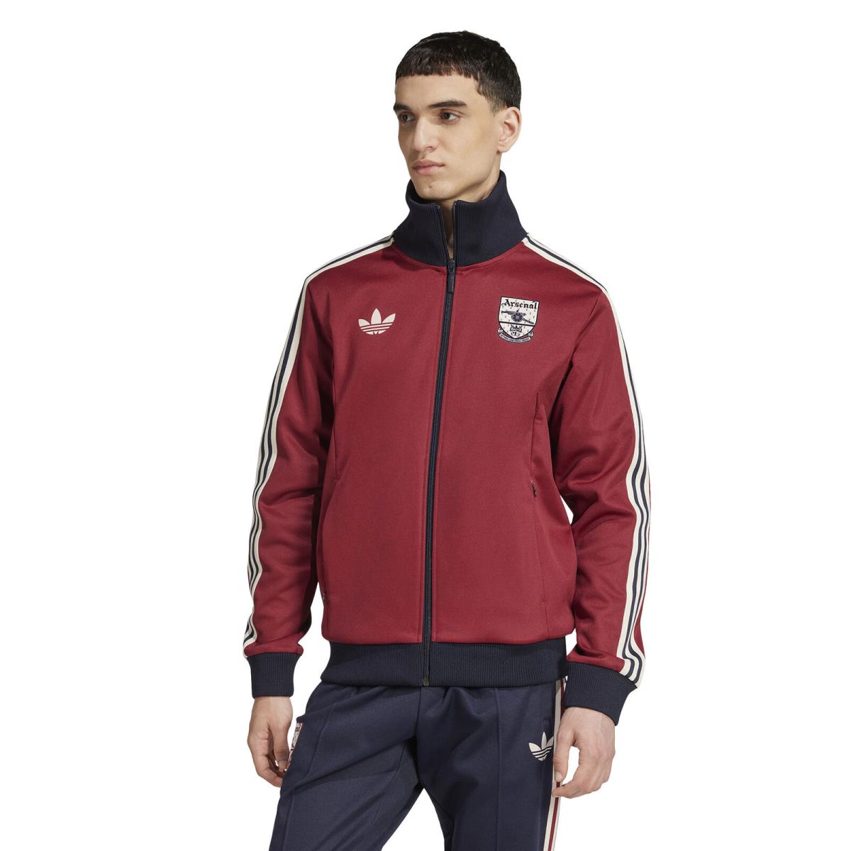 Men`s Adidas Originals Maroon Arsenal Adicolor Full-zip Track Jacket