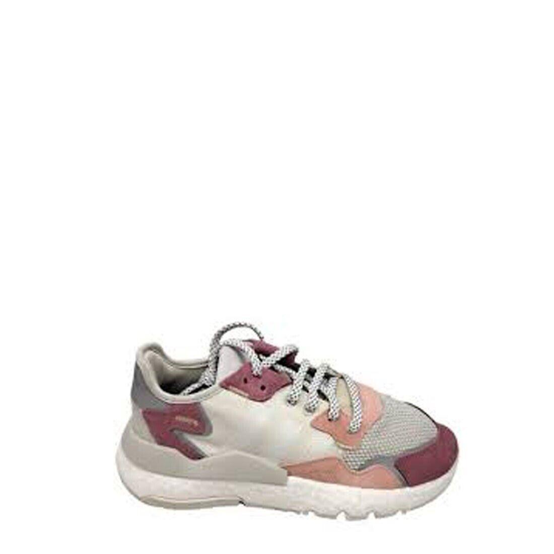 Adidas Nite Jogger W White Trace Pink DA8666 Women Shoes - Pink