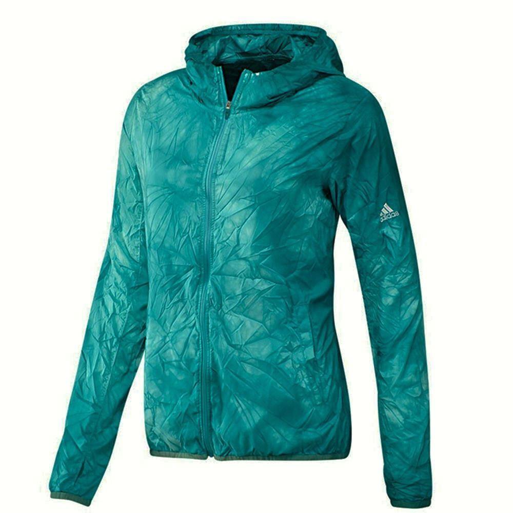 Adidas Runpack Dye Lightweight Reflective Full Zip Running Jacket Womens S M